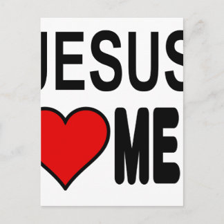 Jesus liebt mich Jesus Geschenke Postkarte