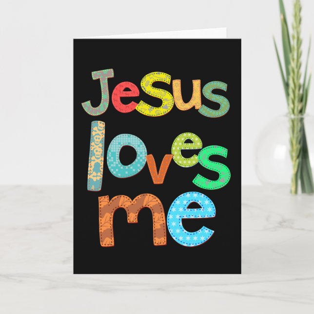 Jesus liebt mich karte (Vorderseite)