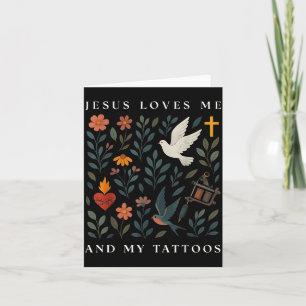 Jesus liebt mich und meine Tattoos Karte