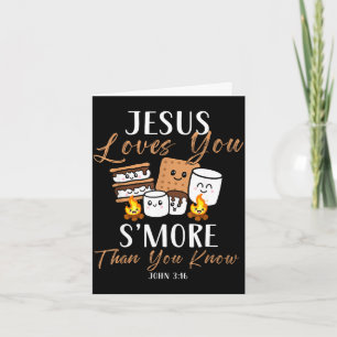 Jesus liebt S'more christliche Kirche Camper Campi Karte
