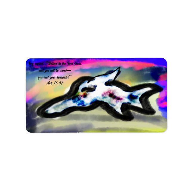 Jesus liebt uns  adressaufkleber (Vorne)