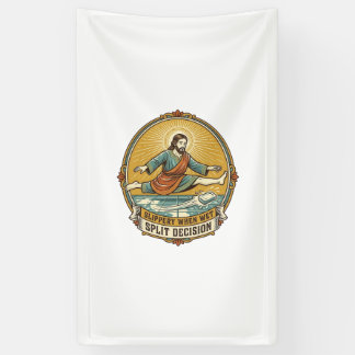 Jesus ließ feuchte Seife auf dem rutschigen Badezi Banner