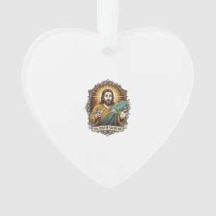 Jesus ließ rutschige Seife Duschbad ungeschickt Ba Ornament