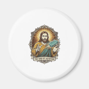 Jesus ließ rutschige Seife Duschbad ungeschickt fa Magnet