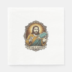 Jesus ließ rutschige Seife Duschbad ungeschickt fa Serviette
