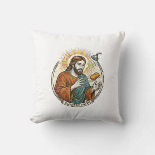 Jesus ließ rutschige Seife Duschwanne Ungeschickte Kissen