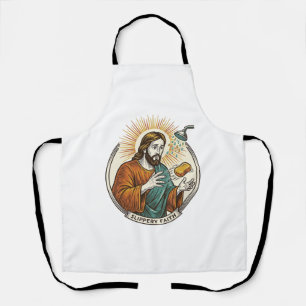 Jesus ließ rutschige Seife Duschwanne Ungeschickte Schürze