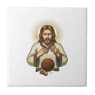 Jesus ließ schweren Medizinball fallen Zeh Schmerz Fliese