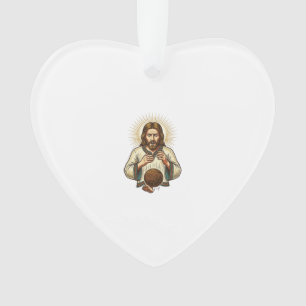 Jesus ließ schweren Medizinball fallen Zeh Schmerz Ornament