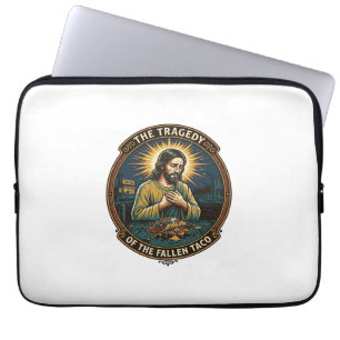 Jesus ließ spät nachts Taco-Straßenessen betrunken Laptopschutzhülle