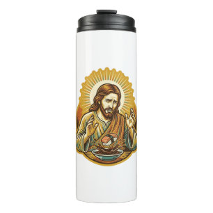 Jesus ließ Sushi in Sojasauce fallen Food Humor Thermosbecher