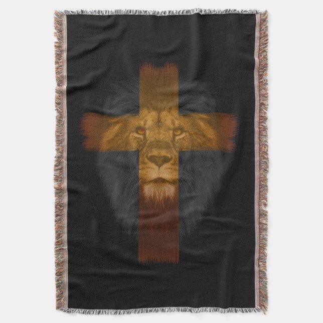 Jésus Lion de Juda Jeter la couverture (devant Vertical)