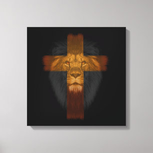 Jésus Lion de Juda Toile enveloppée