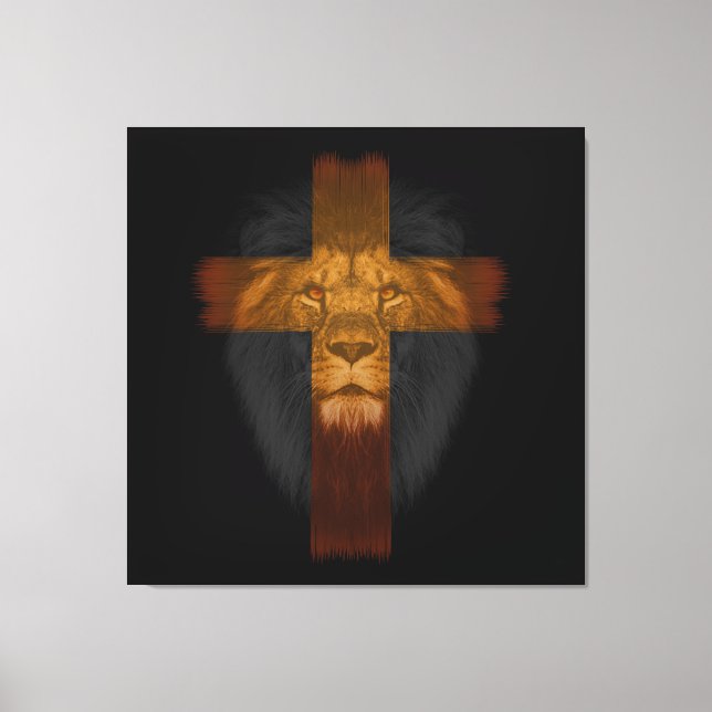 Jésus Lion de Juda Toile enveloppée (Recto)