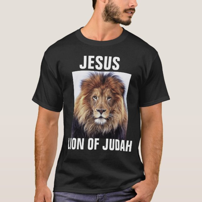 JÉSUS LION DE JUDAH T-Shirts (Devant)