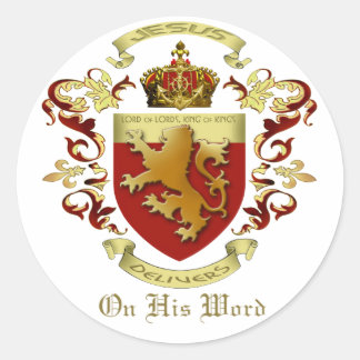 Jésus livre un autocollant