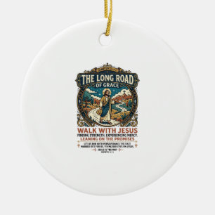 Jesus LKW-Fahrer Langstrecken-T-Shirt Inspirierend Keramik Ornament