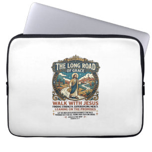 Jesus LKW-Fahrer Langstrecken-T-Shirt Inspirierend Laptopschutzhülle