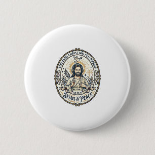 Jesus Lo Fi Lernbeats Ästhetisches Grafik T-Shirt Button