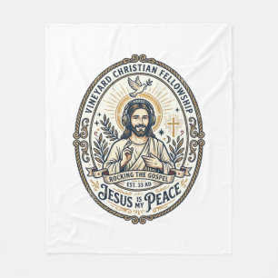Jesus Lo Fi Lernbeats Ästhetisches Grafik T-Shirt Fleecedecke