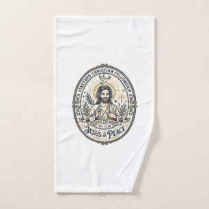 Jesus Lo Fi Lernbeats Ästhetisches Grafik T-Shirt Handtuch