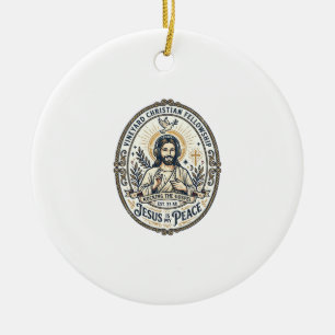 Jesus Lo Fi Lernbeats Ästhetisches Grafik T-Shirt Keramik Ornament