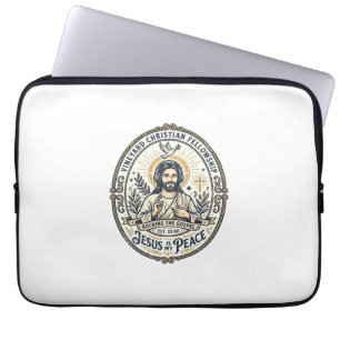 Jesus Lo Fi Lernbeats Ästhetisches Grafik T-Shirt  Laptopschutzhülle