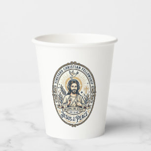 Jesus Lo Fi Lernbeats Ästhetisches Grafik T-Shirt Pappbecher