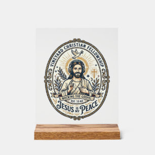 Jesus Lo-Fi-Studienbeats Ästhetisches Grafik-T-Shi Acrylschild