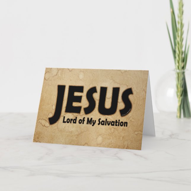 JESUS Lord of Salvation Karte (Vorderseite)