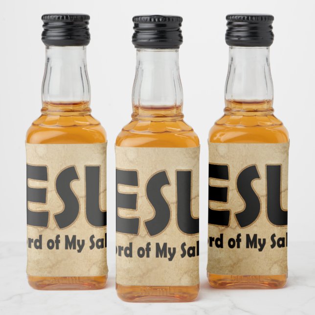 Jesus Lord Salvation Alkoholflaschenetikett (Flaschen)