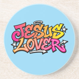 Jesus Lover Sandstein Untersetzer