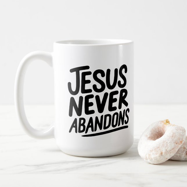 Jesus Loves You 😁 tasse de café 15oz (Avec donut)