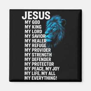 Jesus - Löwe Christlicher König Herr Heiland Glaub Magnet