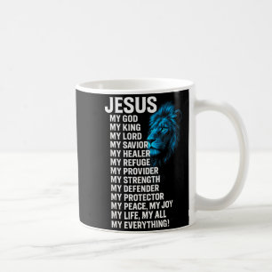 Jesus - Löwe Christlicher König Herr Retter Glaube Kaffeetasse