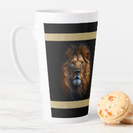 Jesus Löwe von Juda mit Löwen Kopf Latte Tasse