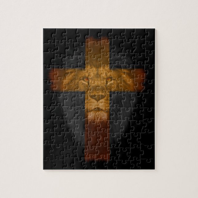 Jesus Löwe von Juda Puzzle (Vertikal)