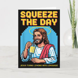 Jesus macht Limonade Lustiger Christlicher Männer Karte
