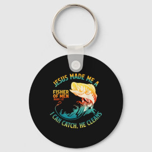 Jesus machte mich zu einem Fisher Bibble Verse Mar Schlüsselanhänger
