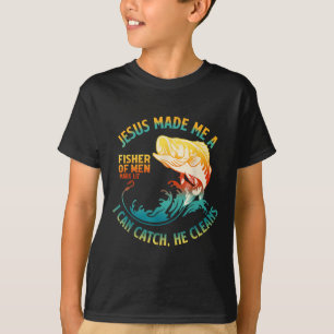 Jesus machte mich zu einem Fisher Bibble Verse Mar T-Shirt