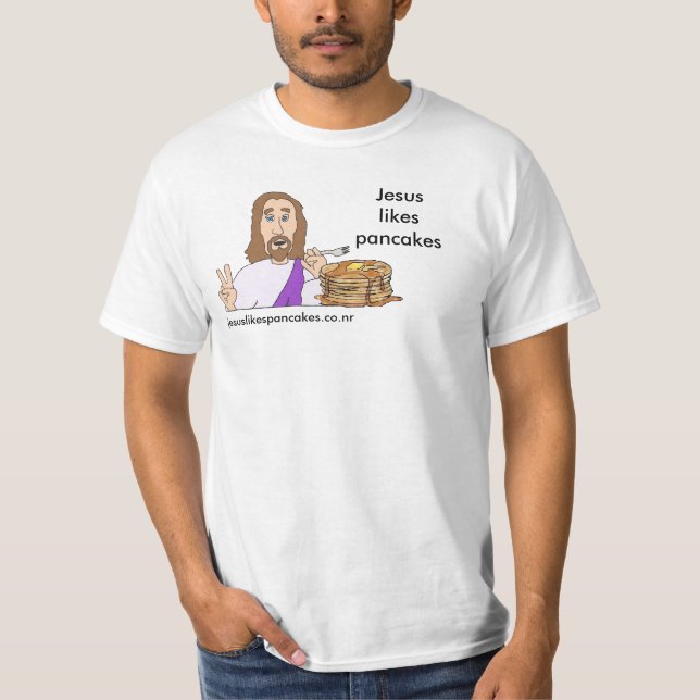 Jesus mag das Shirt der Pfannkuchen-Männer (Vorderseite)