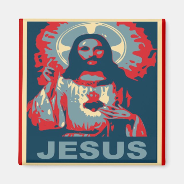 Jesus Magnet (Obama-Stil) (Vorne)
