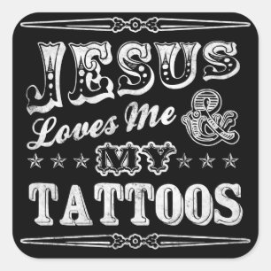 Jésus m'aime et mes stickers de tatouages