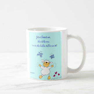 Jésus m'aime, mouton, tasse