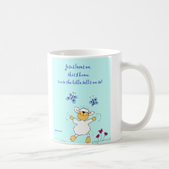 Jésus m'aime, mouton, tasse (Droite)