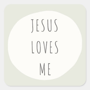 Jésus m'aime. Stickers & Étiquettes