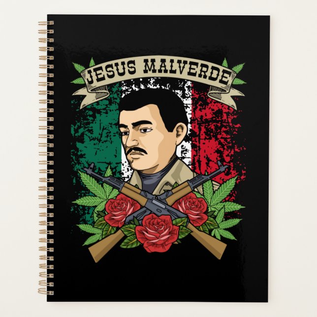 Jesus Malverde Geschenk Frauen und Männer Jesus Ma Planer (Vorderseite)