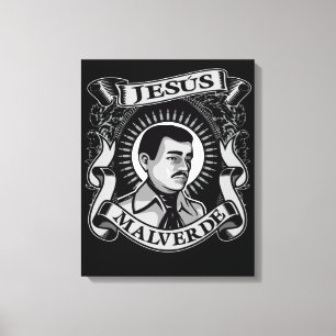 Jesus Malverde Gift Mexican Hero Jesus Malverde Leinwanddruck