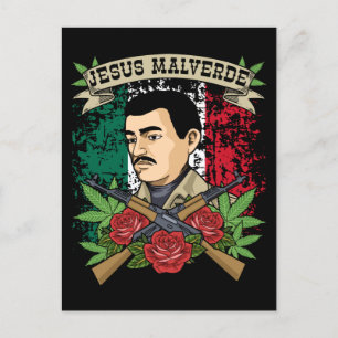 Jesus Malverde Gift Women & Men Jesus Malverde Postkarte