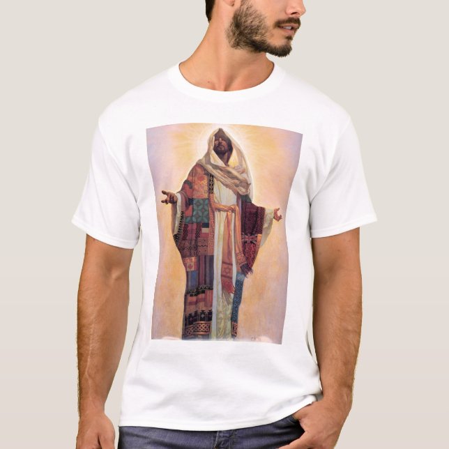Jesus-Mantel vieler Farben T-Shirt (Vorderseite)